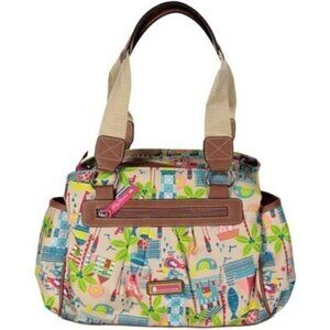Lily Bloom Landon Triple Section SatchelBeach House Sand